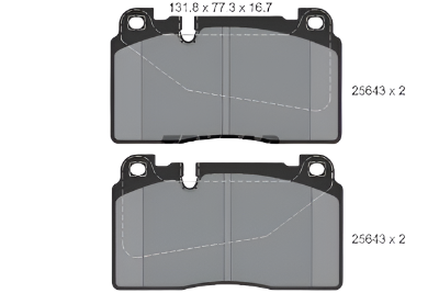 Front Brake Pad 8R0698151H  2564301 P85123 Compatible With AUDI A6 C7 Q5 8RB & PORSCHE MACAN 95B