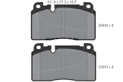 Front Brake Pad 8R0698151H  2564301 P85123 Compatible With AUDI A6 C7 Q5 8RB & PORSCHE MACAN 95B