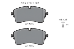 Front Brake Pad LR091568 2248501 P44028 Compatible With LAND ROVER DISCOVERY SPORT L550 & RANGE ROVER EVOQUE L538