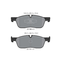 Front Brake Pad C2C41984 LR061373 2214601 P44026  Compatible With LAND ROVER DISCOVERY SPORT L55 & RANGE ROVER EVOQUE L538 & JAGUAR XF
