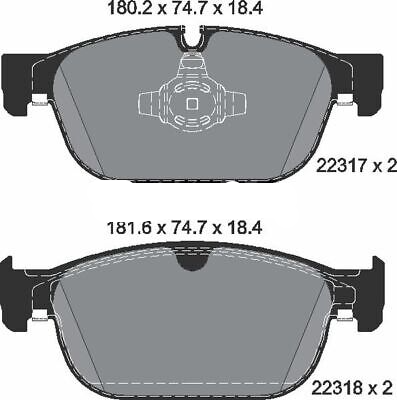 Front Brake Pad 31445975 2231701 P86027 Compatible With VOLVO S90 II 234 & V90 II Estate 235 & XC40 536 & XC60 II 246 & XC90 II 256