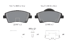 Front Brake Pad 31471409 2299701 P86033 Compatible With VOLVO XC40 536