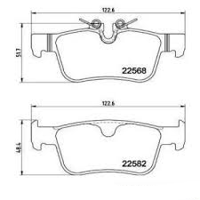 Rear Brake Pad 31423653 2256801 P86030 Compatible With VOLVO XC60 XC90