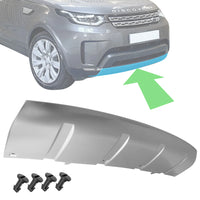 Front Bumper Tow Eye Cover (Silver) Compatible With Land Rover Discovery 5 L462