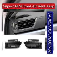 Ac Vent Grille Assembly Black Right 3VD819702 Left 3VD819701 Compatible With Skoda Superb  2016-2024