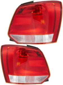 Tail Light Set Left 6RG945257 & Right 6RG945258 Compatible With Volkswagen Polo (2014)