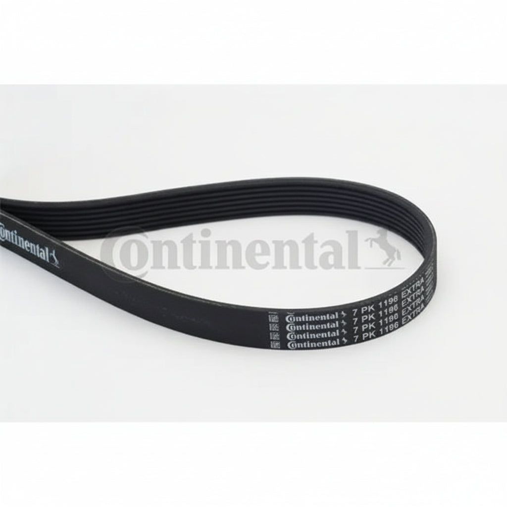 Multi Rib Belt Kit 7PK1196 7PK1196K1 Compatible With MERCEDES-BENZ C-CLASS (W205) E-CLASS (W213) GLC (X253) (CONTINENTAL)