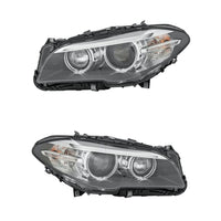 Complete Headlight (New) Assembly (AFS) Left 63117343907 & Right 63117343908 Compatible With BMW F10 2013-2017