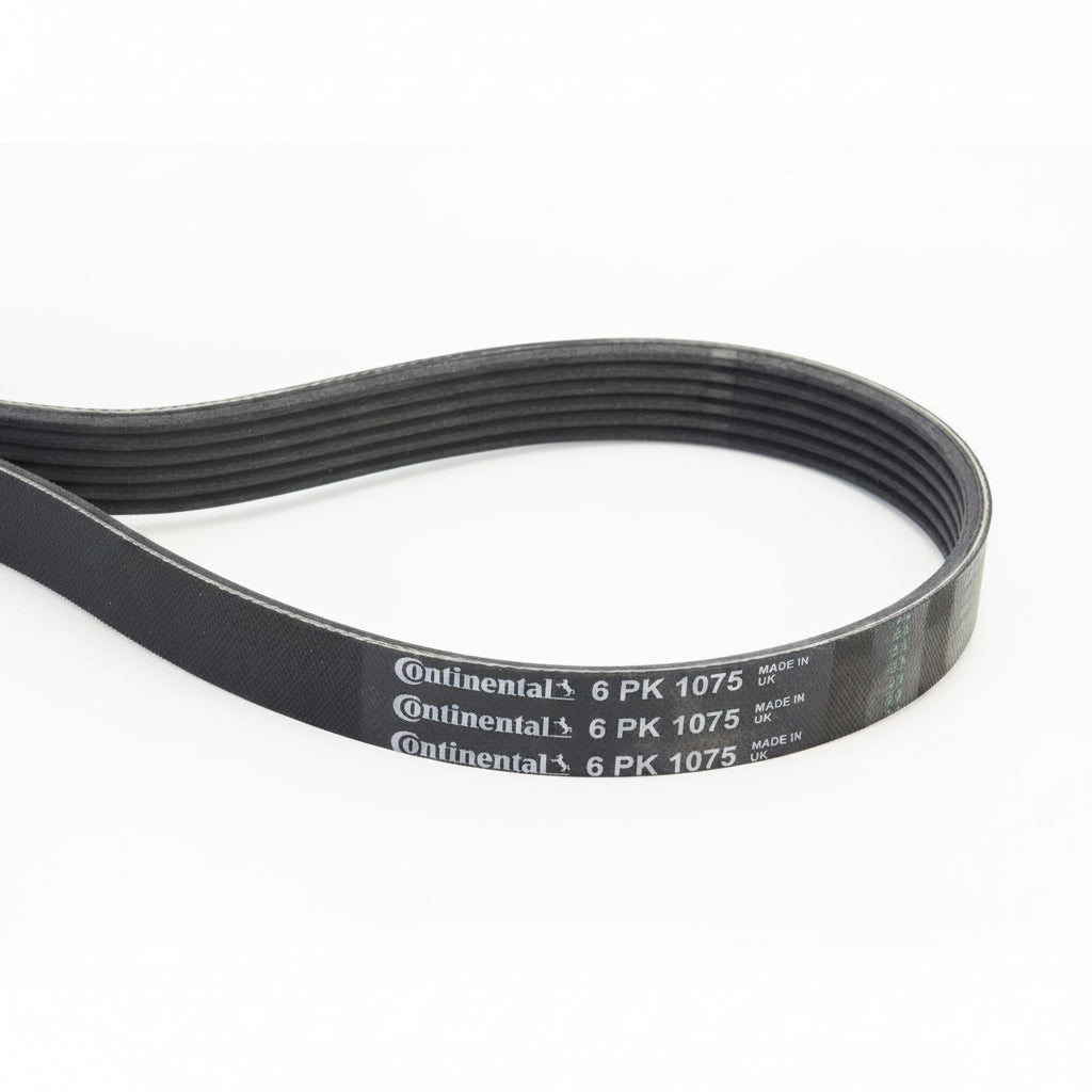 Multi Rib Belt Kit 6PK1075K1 Compatible With MERCEDES-BENZ C-CLASS (W205), C-CLASS Convertible (A205), E-CLASS (W213) (CONTINENTAL)