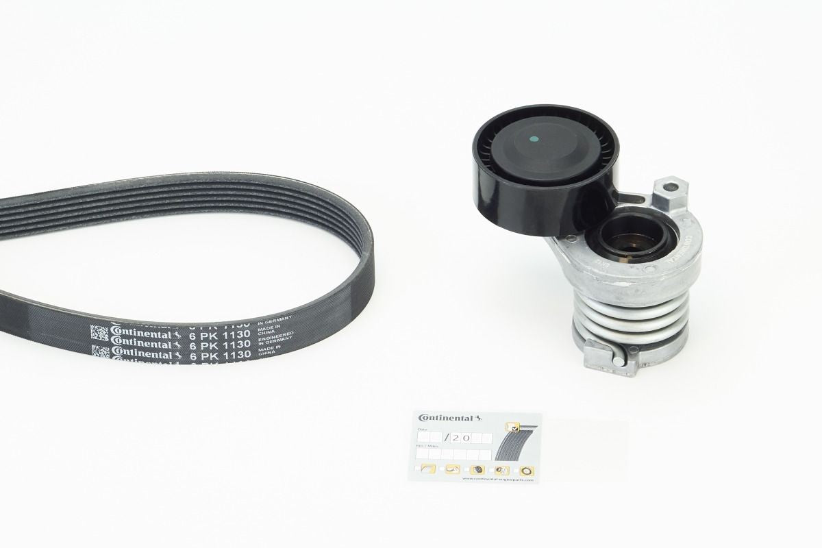 Multi Rib Belt Kit 6PK1130K3 Compatible With SKODA OCTAVIA III (5E3, NL3, NR3) SUPERB III (3V3) (CONTINENTAL)