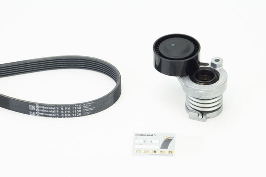 Multi Rib Belt Kit 6PK1130K3 Compatible With SKODA OCTAVIA III (5E3, NL3, NR3) SUPERB III (3V3) (CONTINENTAL)