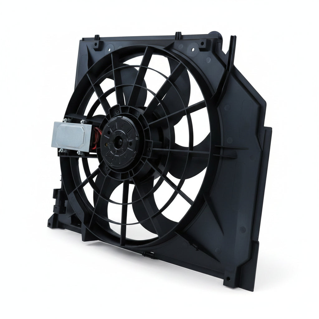 Radiator Cooling Fan Assembly 17117510617 Compatible With BMW E46 W320 W325 W390