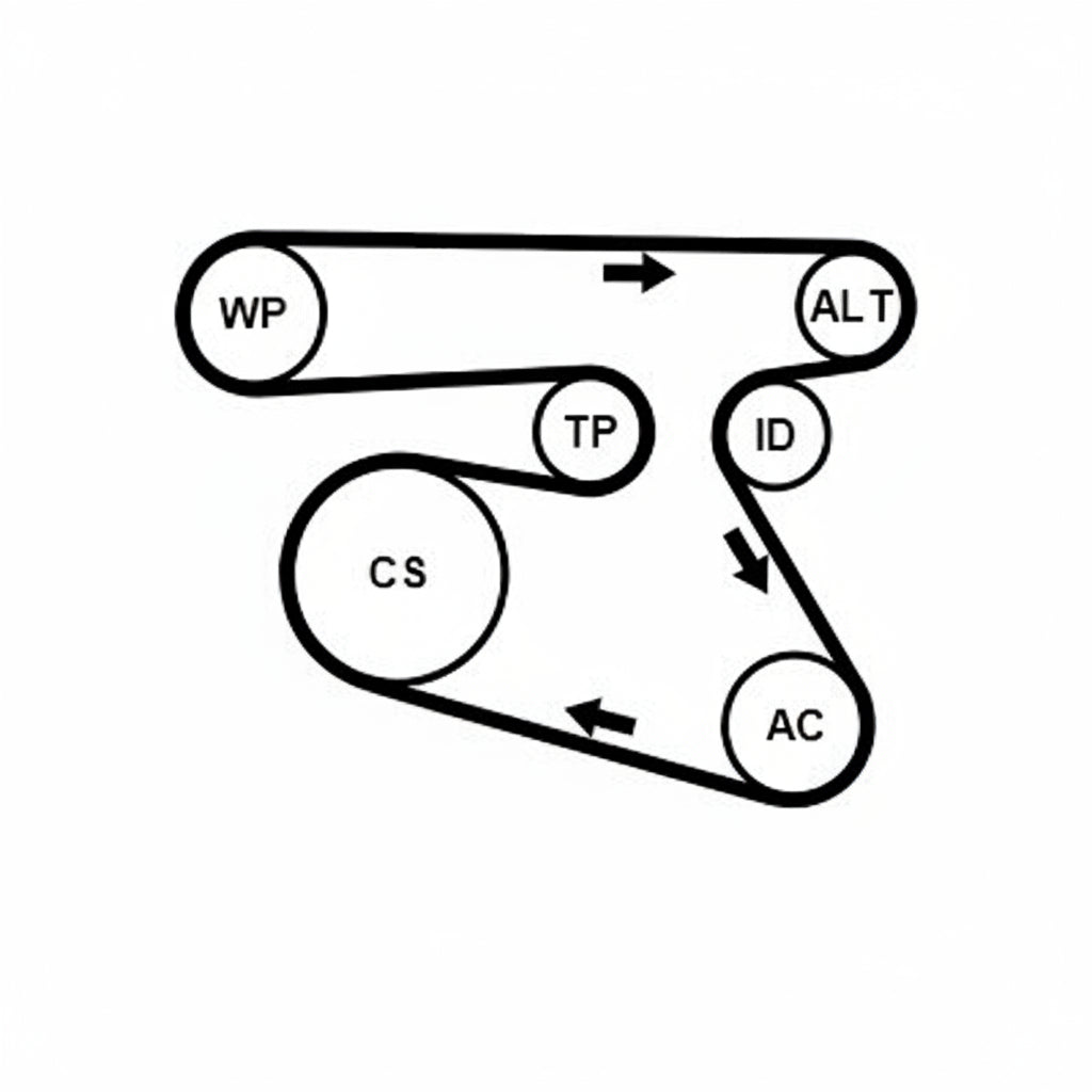 Multi Rib Belt Kit 5PK1960K1 Compatible With MERCEDES-BENZ C-CLASS (W205) CLS (C257) E-CLASS (W213) GLC (X253) GLE (V167) V-CLASS (W447) | VALENTE (CONTINENTAL)