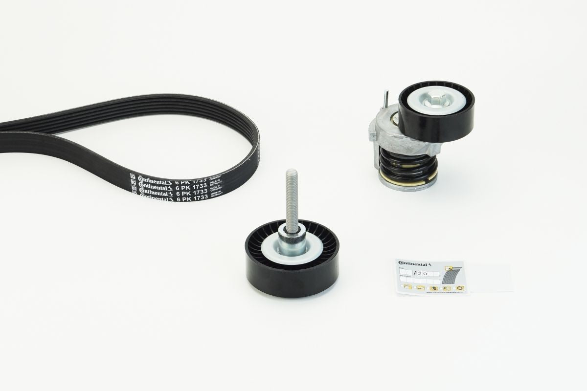 Multi Rib Belt Kit 6PK1733K3 Compatible With SKODA FABIA II (542) (CONTINENTAL)