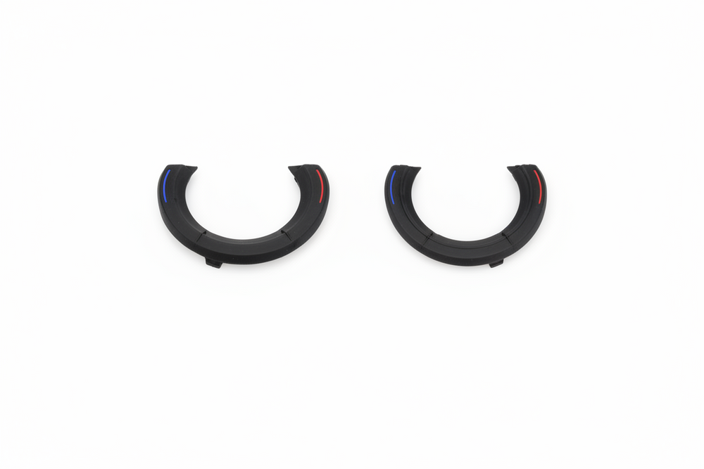 Black Rear Ac Rotary Outer Cover Trim Model B 61319195421-L 61319195421-R Compatible With BMW 5 Series F10 (2010-2018)