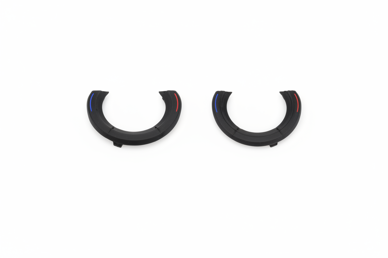 Black Rear Ac Rotary Outer Cover Trim Model B 61319195421-L 61319195421-R Compatible With BMW 5 Series F10 (2010-2018)