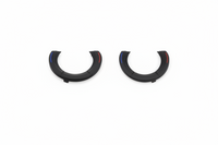 Black Rear Ac Rotary Outer Cover Trim Model B 61319195421-L 61319195421-R Compatible With BMW 5 Series F10 (2010-2018)
