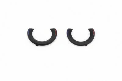 Black Rear Ac Rotary Outer Cover Trim Model B 61319195421-L 61319195421-R Compatible With BMW 5 Series F10 (2010-2018)