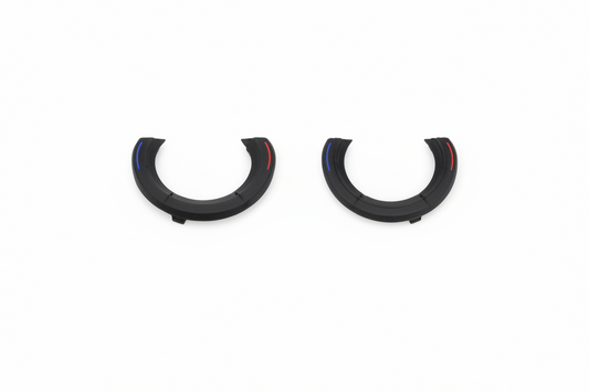 Black Rear Ac Rotary Outer Cover Trim Model B 61319195421-L 61319195421-R Compatible With BMW 5 Series F10 (2010-2018)