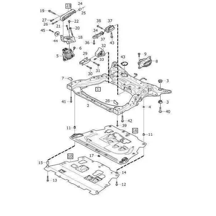 Engine Motor Transmission Mount  31460716 Compatible With VOLVO S90 II 234 & V90 II Estate 235 & XC60 II 246
