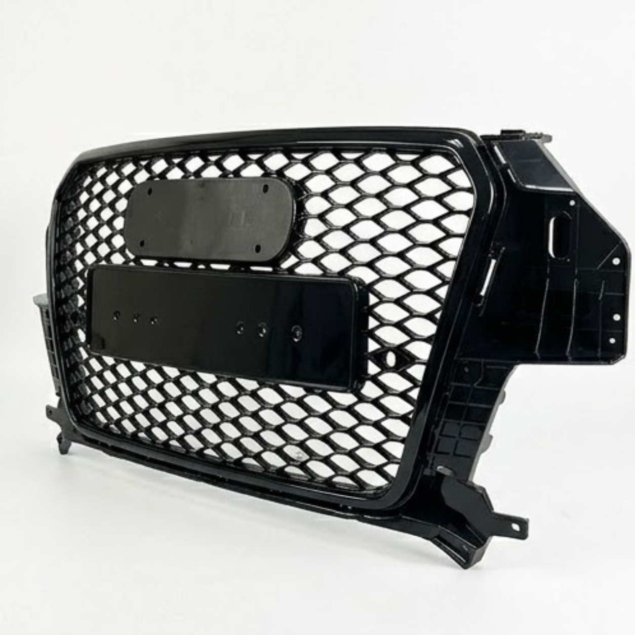 RSQ3 Full Black Honeycomb Show Grill Compatible With Audi Q3(2011-2015) RSQ3 Black Chrome Tag No.127