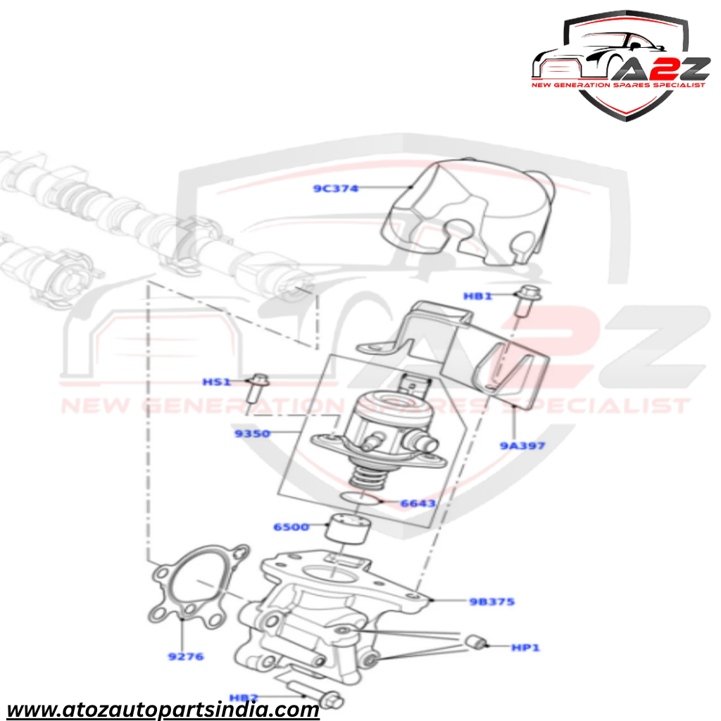 High Pressure Fuel Pump  LR025599 LR030860 Compatible With LAND ROVER Range Rover Evoque L538 & VOLVO V70 XC60 S60