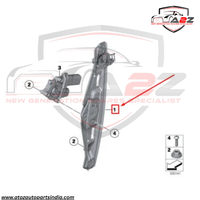 Rear Left Power Window Regulator 51352990387 Compatible with BMW X1 (E84)