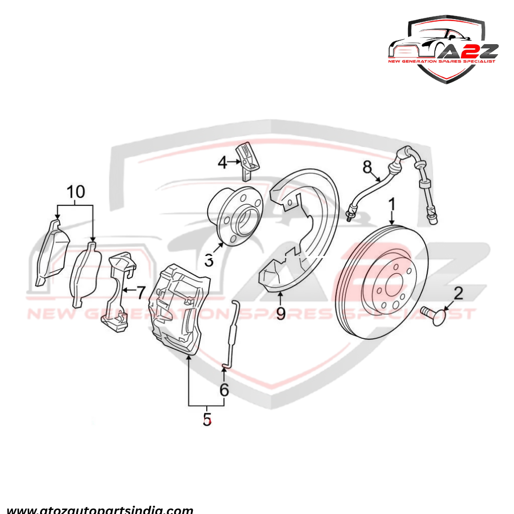 Front ABS Wheel Speed Sensor 8634238 30773739 30682478 Compatible With VOLVO XC90 I (275)