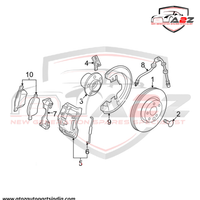 Front ABS Wheel Speed Sensor 8634238 30773739 30682478 Compatible With VOLVO XC90 I (275)