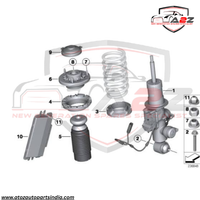 Air Suspension Air Matic Shockers Rear Left-37126859781 Rear Right-37126859782  Compatible With  BMW F12/F13