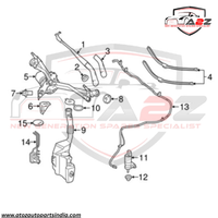 Front Windshield Washer Nozzle 2538602200 A2538602200 Compatible With MERCEDES-BENZ GLC (X253)