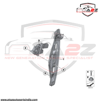 Rear Right Power Window Regulator 51352990388 Compatible with BMW X1 (E84