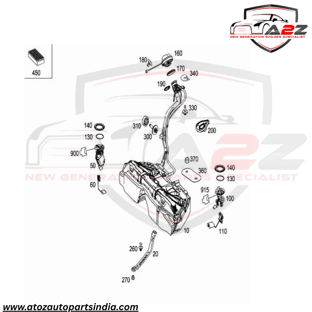 Fuel Pump 2124700494 A2124700494 Compatible With Mercedes-Benz E-CLASS (W212) Tag No.84