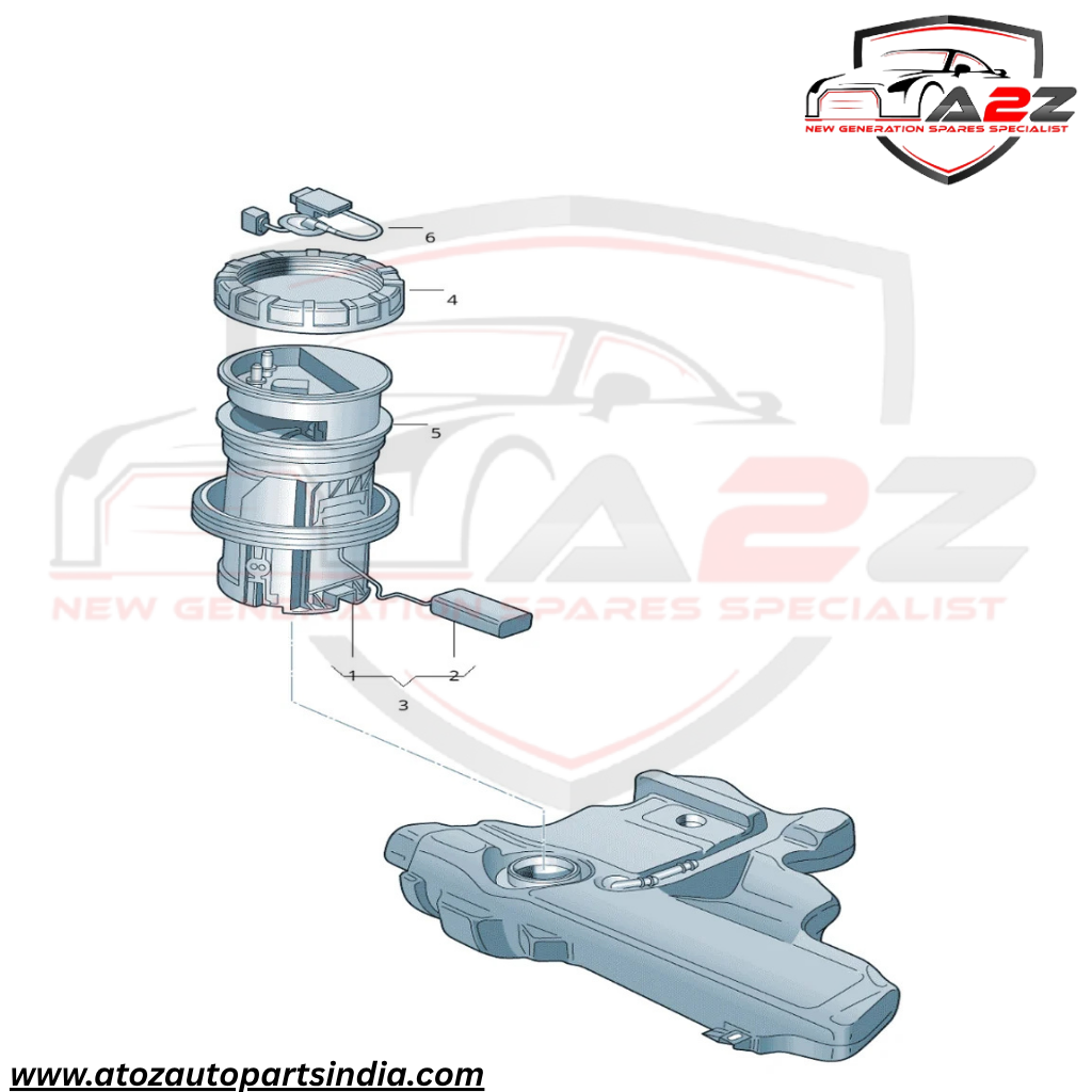 Fuel Pump 6R0919051 6R0919051A 6R0919051F Compatible With Skoda Fabia II (542) & VW Polo V (6R1, 6C1) Tag No.76