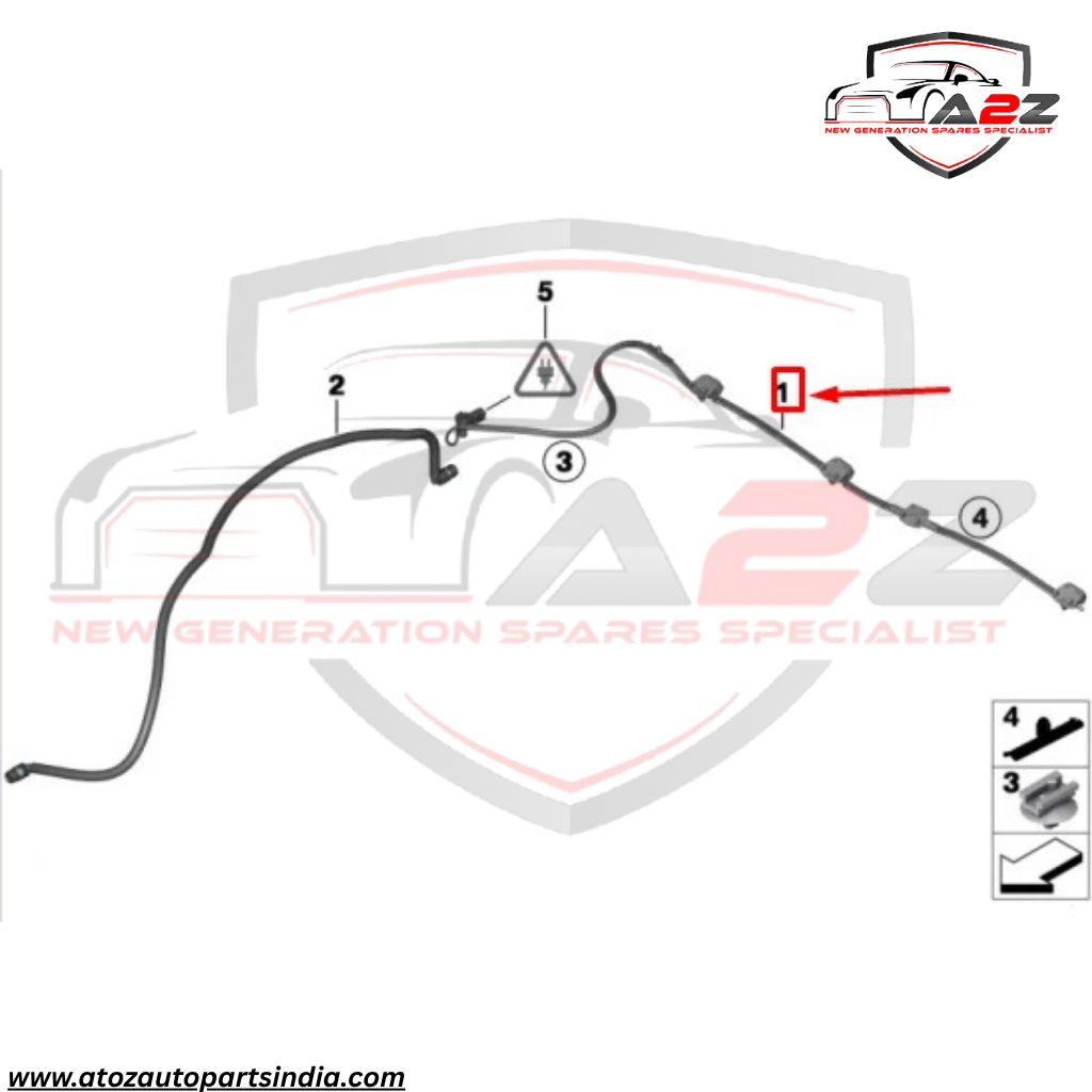 Windshield Washer Nozzle 61667289921 61664849703 61667213281 Compatible With  BMW X3 (F25)