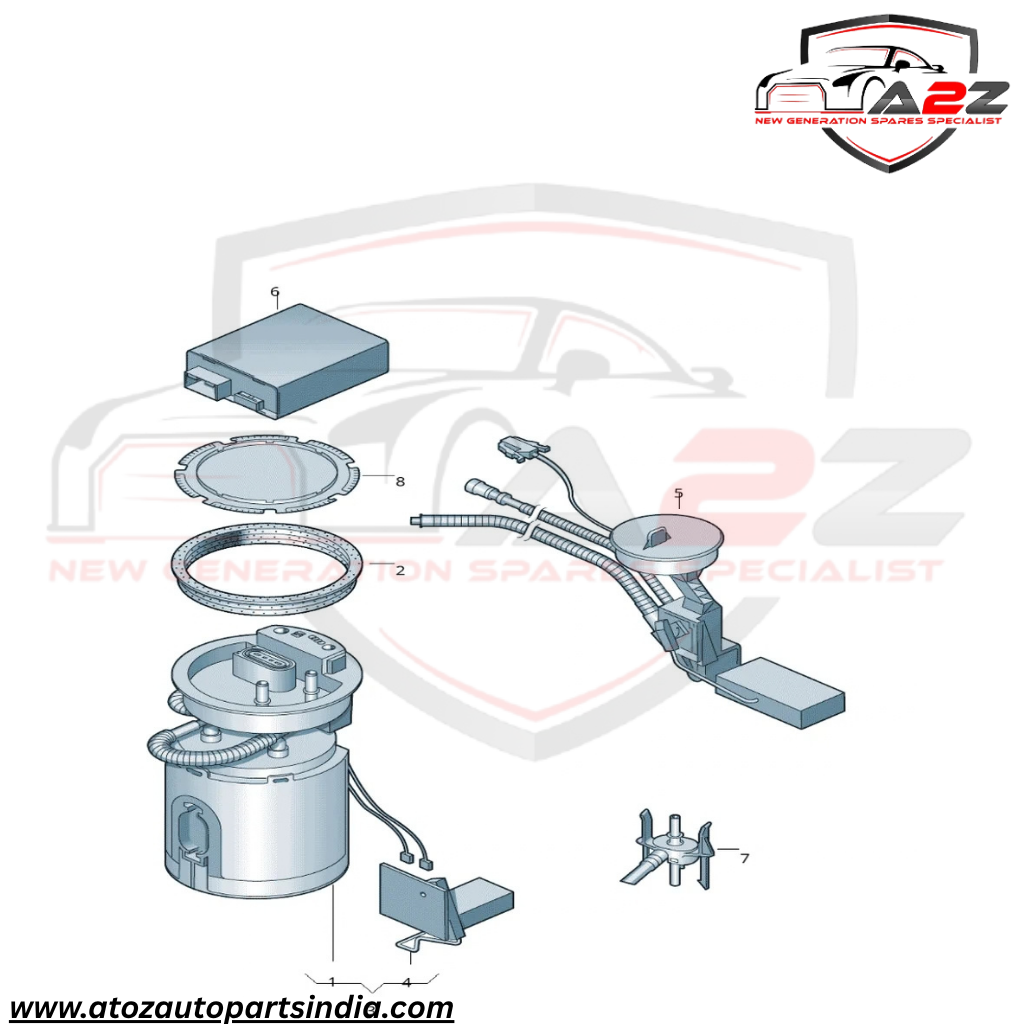 Fuel Pump 1J0919051B 1J0919087J Compatible With SKODA OCTAVIA I (1U2) & VW NEW BEETLE (9C1, 1C1) Tag No.77