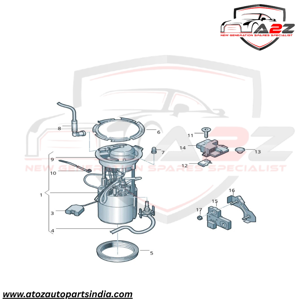 Fuel Pump 8R0919051E  Compatible With AUDI Q5 (8RB) Tag No.90