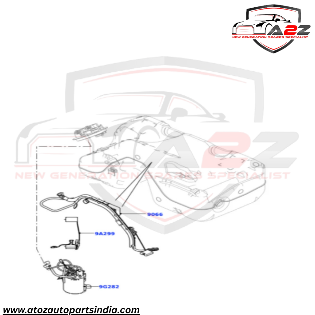FUEL PUMP LR026193 Compatible With Land Rover Range Rover Evoque L538 Tag No.58