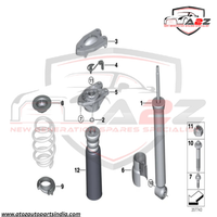 Rear Right Electric Shocker 37106864762 33526852420 Compatible With  MINI (F55) | MINI / COOPER & MINI (F56) | MINI / COOPER