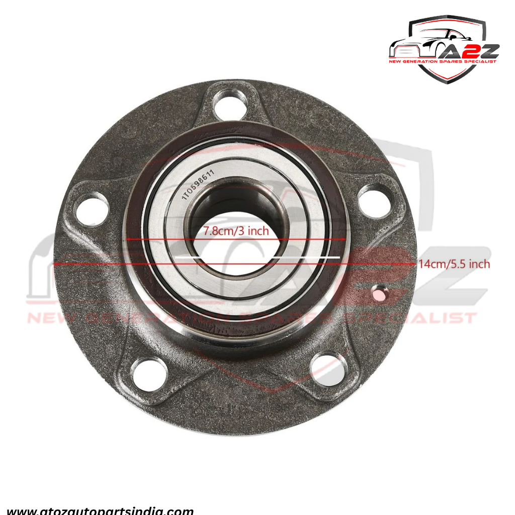 Rear Wheel Hub 1T0598611 1T0598611B 5QF598611 8S0598611 Compatible With AUDI A3 Q3 TT