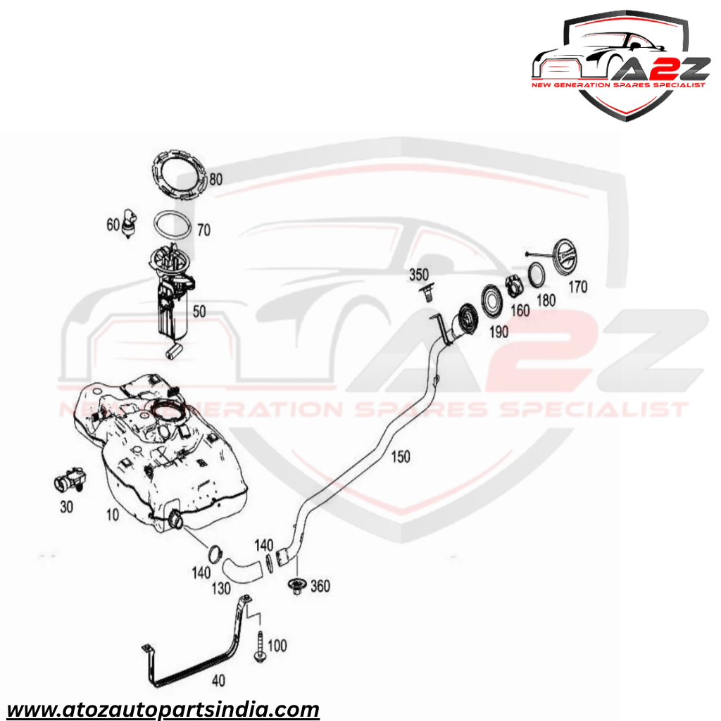 Fuel Pump 2464700994 A2464700994 Compatible With Mercedes Benz A-CLASS (W176) & B-CLASS Sports Tourer (W246, W242) & GLA-CLASS (X156) Tag No.97