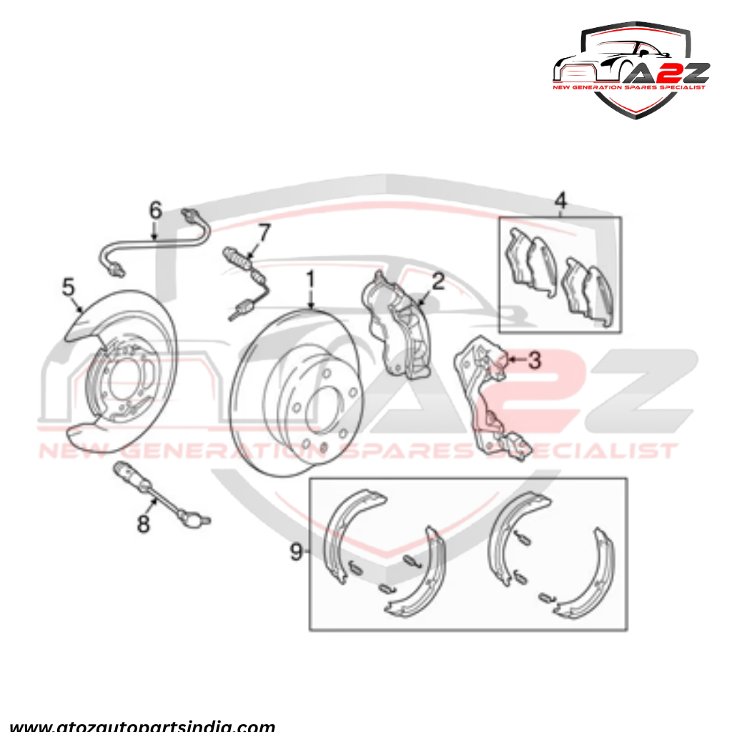 Rear Left ABS Wheel Speed Sensor 4635401917 & A4635401917 Compatible With MERCEDES-BENZ G-CLASS W463