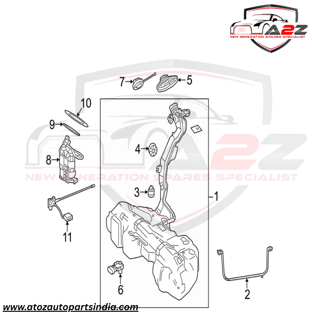 Fuel Pump Assembly 2054704900 A2054704900 Compatible With MERCEDES-BENZ C-CLASS (W205) & E-CLASS (W213) & GLC (X253) Tag No.87