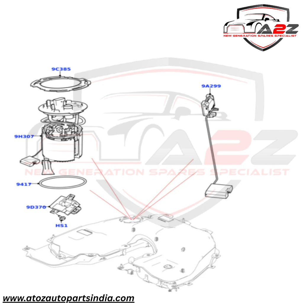 Fuel Pump LR082740 Compatible With LAND ROVER DEFENDER Station Wagon (L663) & DISCOVERY V (L462) Tag No.92