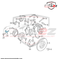 Front Left ABS Wheel Speed Sensor 95B927803 95B927803A 95B927803B Compatible With PORSCHE MACAN 95B0