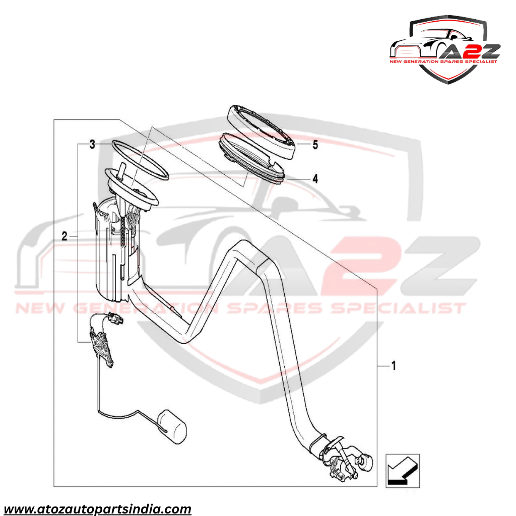 Fuel Pump Module Assembly 16117373503 16146766150 16146764141 For BMW 5 Series E60 Tag-F-02