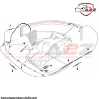 Front Windshield Washer Nozzle 61667275176 61664849602 61667257234 61667275175 Compatible With BMW X5 (E70) & X6 (E71, E72)