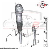 Front Right Air Suspension Shock Absorber Strut 37106869036 37106869030 37106869032  37106892426 Compatible With BMW BMW X5 G05 & X6 G06 & X7 G07 (