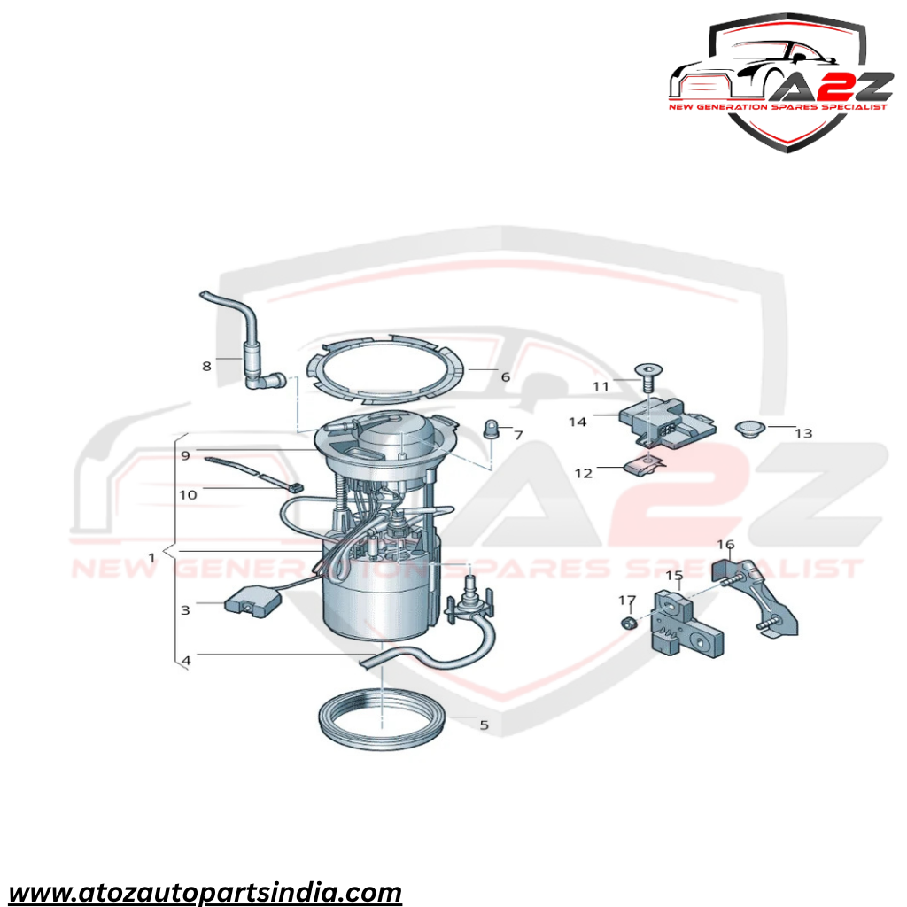Fuel Pump Assembly 8R0919050E 8R0919050D Compatible With Audi Q5 & Porsche Tag No.28