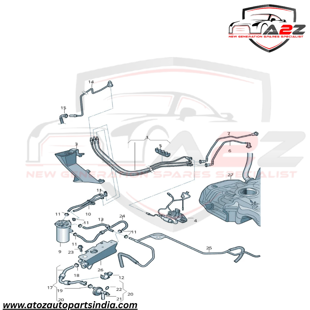 Fuel Pump 1K0906089A Compatible With VW JETTA IV (162, 163, AV3, AV2) | JETTA / CLASICO | VENTO